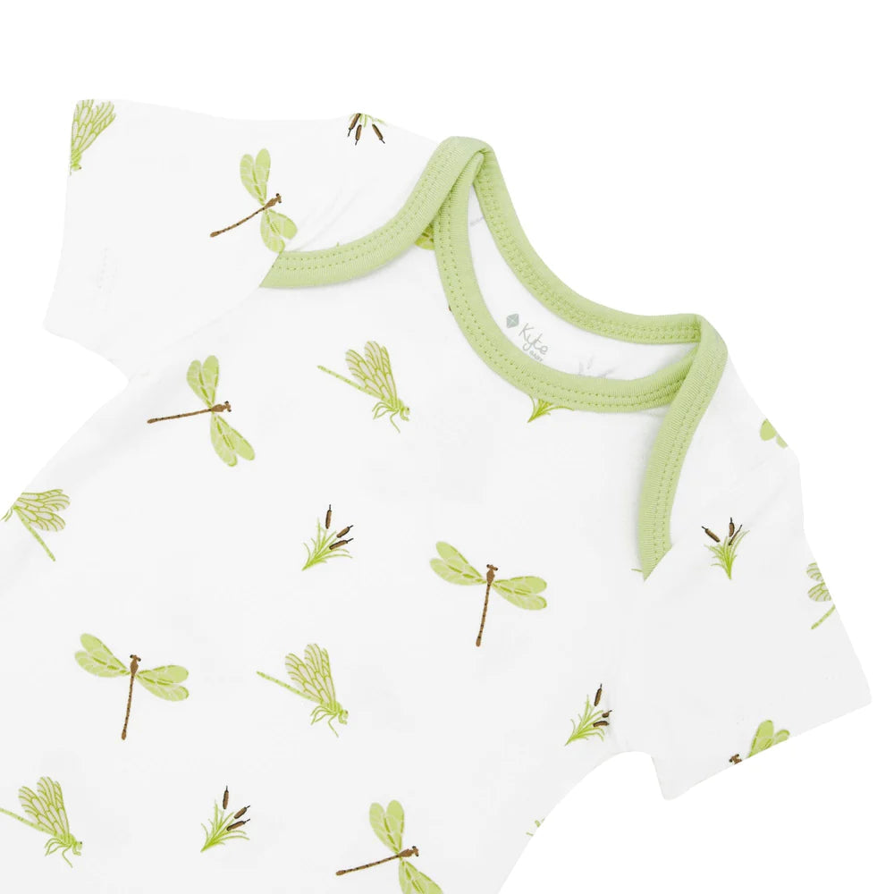 Kyte Baby Short Sleeve Bodysuit (Dragonfly)-Apparel-Kyte Baby--babyandme.ca