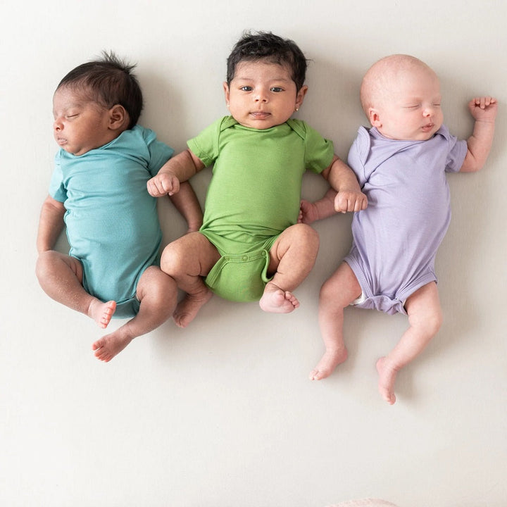 Kyte Baby Short Sleeve Bodysuit (Taro)-Apparel-Kyte Baby--babyandme.ca