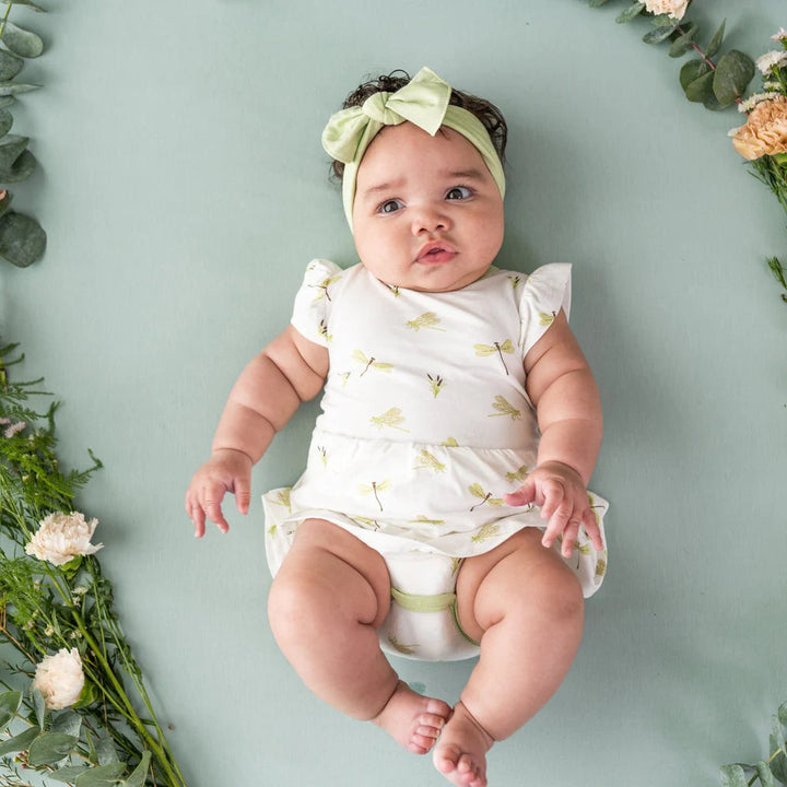Kyte Baby Twirl Bodysuit Dress (Dragonfly)-Apparel-Kyte Baby--babyandme.ca