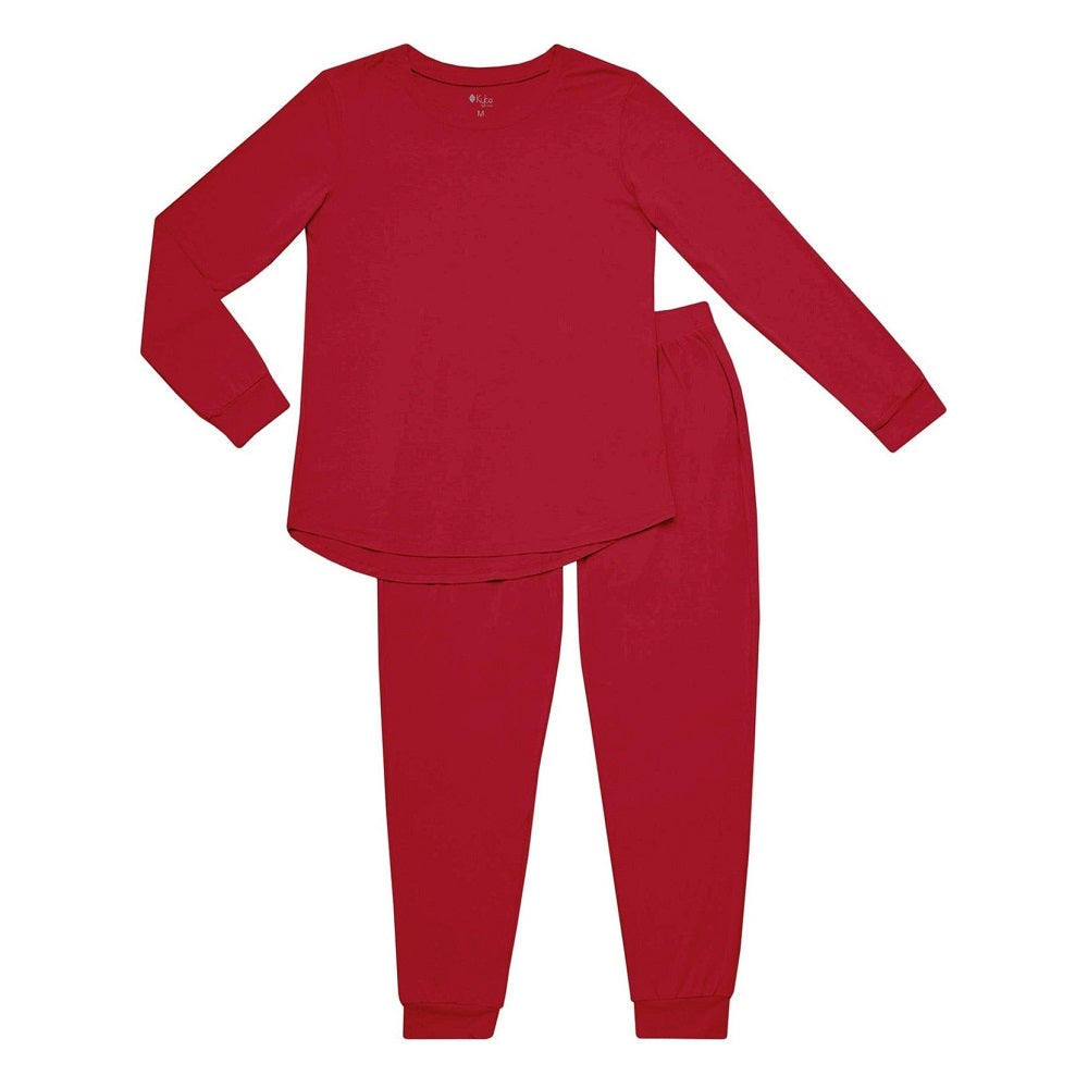 Kyte Baby Women's Jogger Pajama Set (Cardinal)-Apparel-Kyte Baby--babyandme.ca