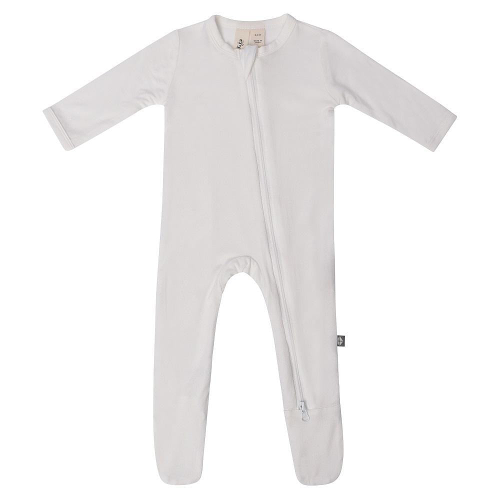 Kyte Baby Zippered Footie (Cloud)-Apparel-Kyte Baby--babyandme.ca
