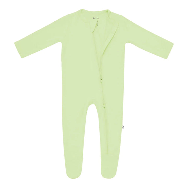 Kyte Baby Zippered Footie (Pistachio)-Apparel-Kyte Baby--babyandme.ca