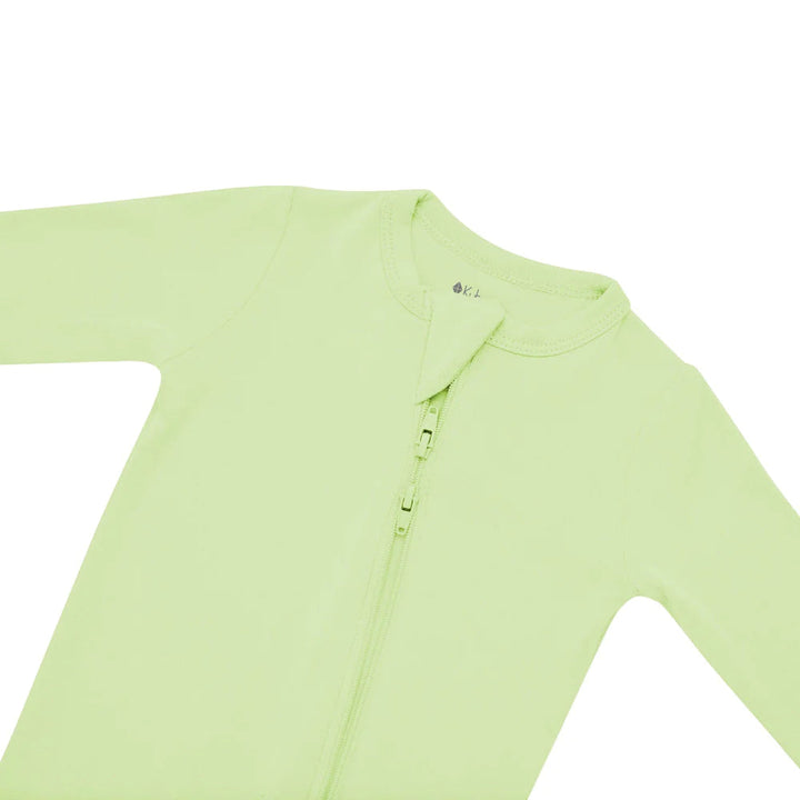 Kyte Baby Zippered Footie (Pistachio)-Apparel-Kyte Baby--babyandme.ca