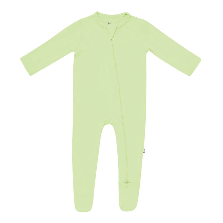 Kyte Baby Zippered Footie (Pistachio)-Apparel-Kyte Baby--babyandme.ca