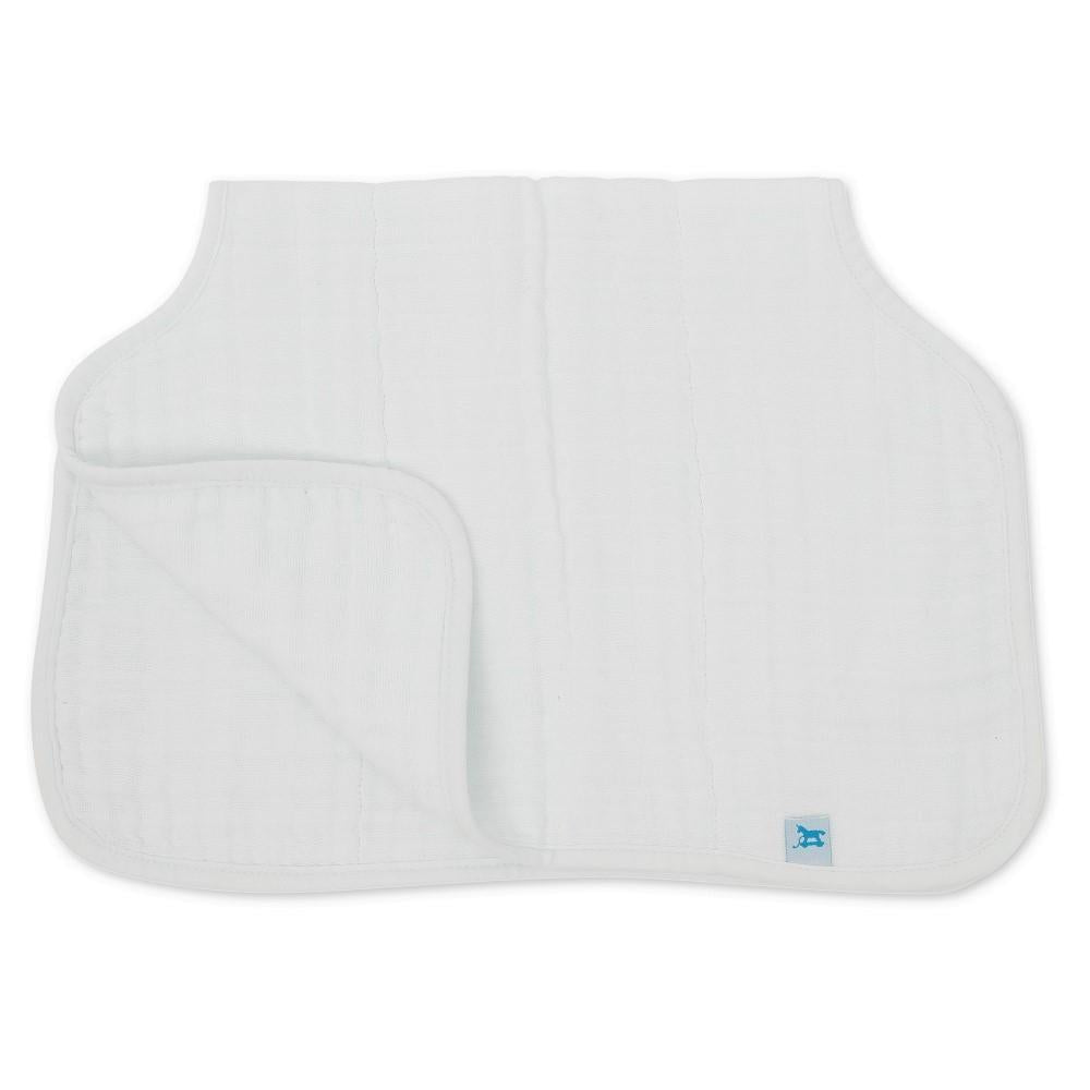 Little Unicorn Cotton Muslin Burp Cloth (White)-Feeding-Little Unicorn-025875 WH-babyandme.ca