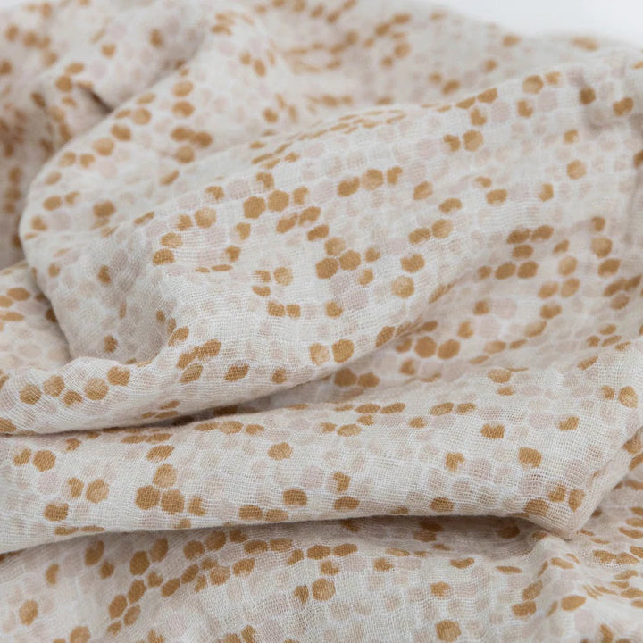Little Unicorn Cotton Muslin Single Swaddle (Honeycomb)-Nursery-Little Unicorn-025657 HC-babyandme.ca