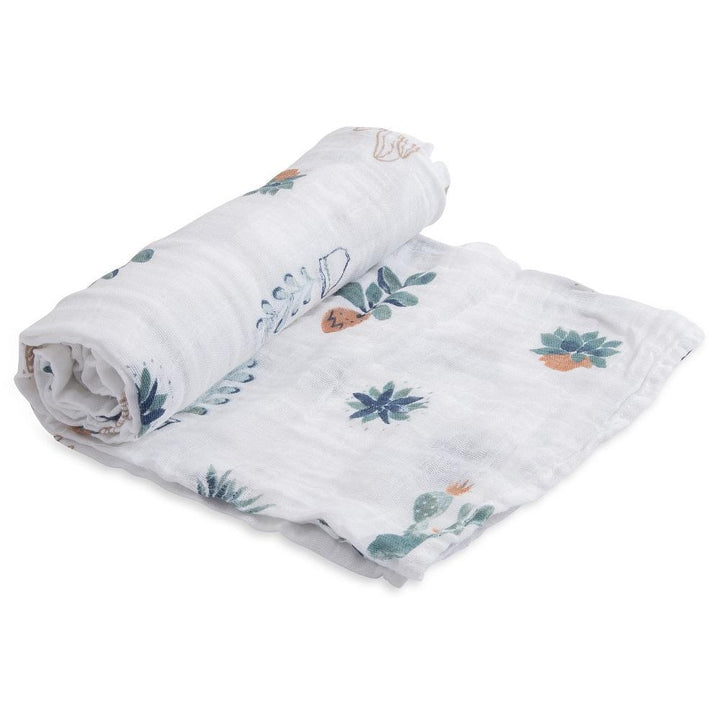 Little Unicorn Cotton Muslin Single Swaddle (Prickle Pots)-Nursery-Little Unicorn-025657 PP-babyandme.ca