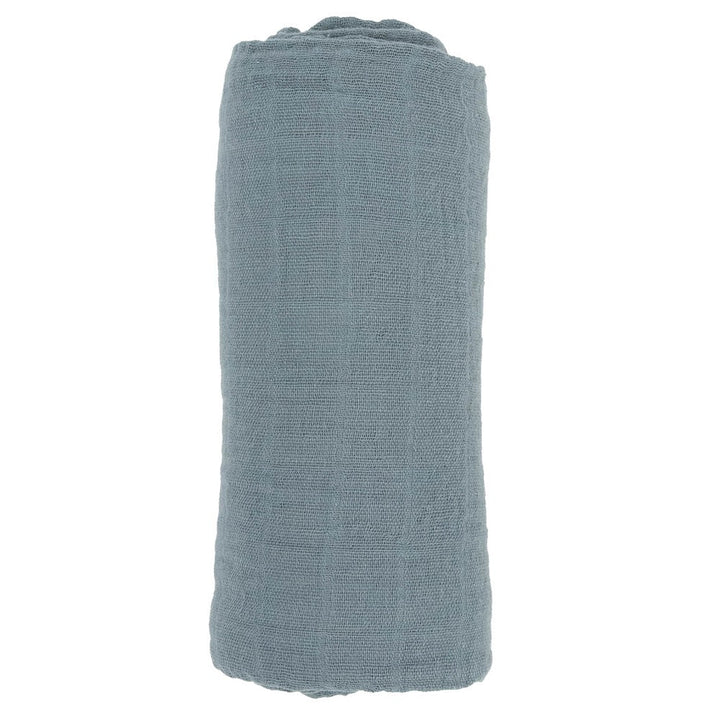 Little Unicorn Cotton Muslin Single Swaddle (Sea)-Nursery-Little Unicorn-025657 SE-babyandme.ca