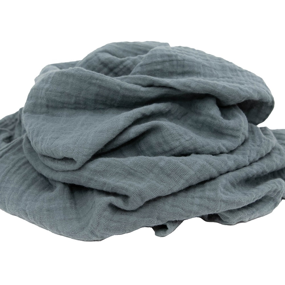 Little Unicorn Cotton Muslin Single Swaddle (Sea)-Nursery-Little Unicorn-025657 SE-babyandme.ca