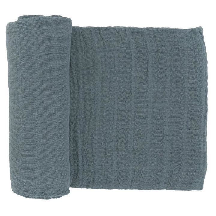 Little Unicorn Cotton Muslin Single Swaddle (Sea)-Nursery-Little Unicorn-025657 SE-babyandme.ca