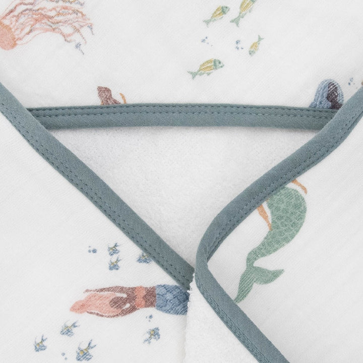 Little Unicorn Infant Hooded Towel (Mermaids)-Bath-Little Unicorn-031772 MM-babyandme.ca