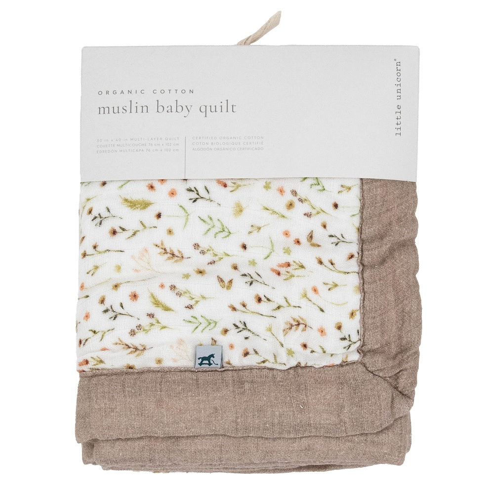 Organic cotton baby quilt clearance