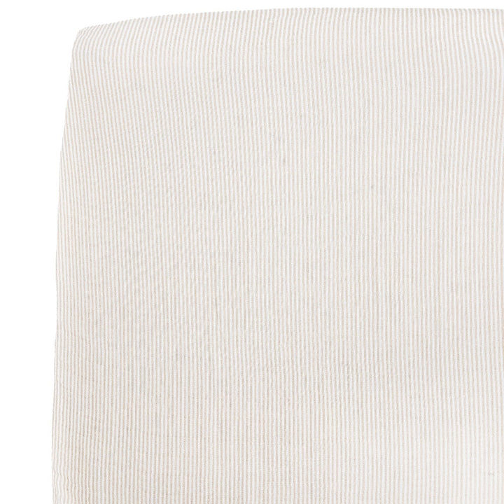 Little Unicorn Organic Cotton Muslin Crib Sheet (Sand Stripe)-Nursery-Little Unicorn-031769 SS-babyandme.ca