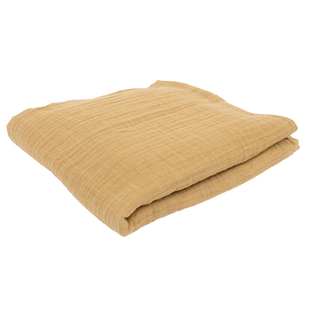 Little Unicorn Organic Cotton Muslin Swaddle Blanket (Wheat)-Nursery-Little Unicorn-031764 WT-babyandme.ca