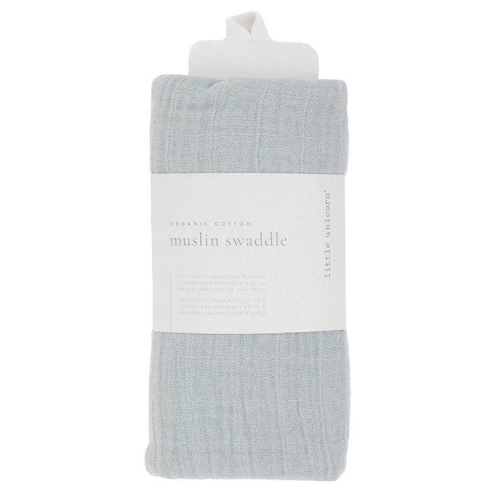 Little Unicorn Organic Cotton Muslin Swaddle Blanket (White Sage)-Nursery-Little Unicorn-031764 WS-babyandme.ca