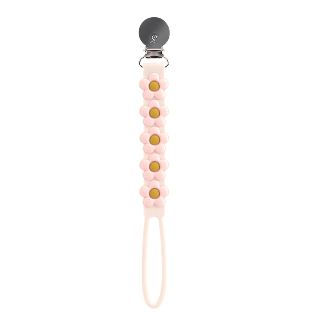 LouLou LOLLIPOP Beadless Pacifier Clip (Daisy Cream)-Health-LouLou LOLLIPOP-031680 DC-babyandme.ca