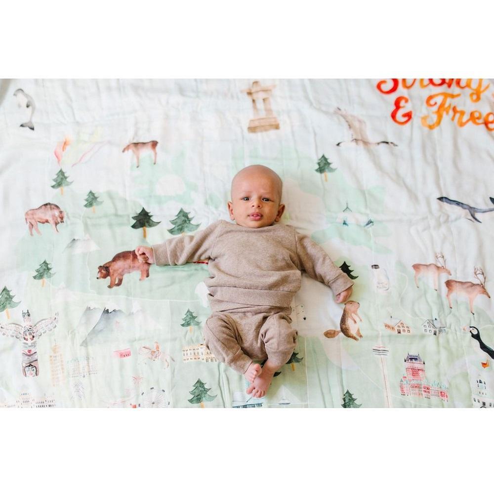 LouLou LOLLIPOP Muslin Single Swaddle (Canada)-Nursery-LouLou LOLLIPOP-027709 CA-babyandme.ca