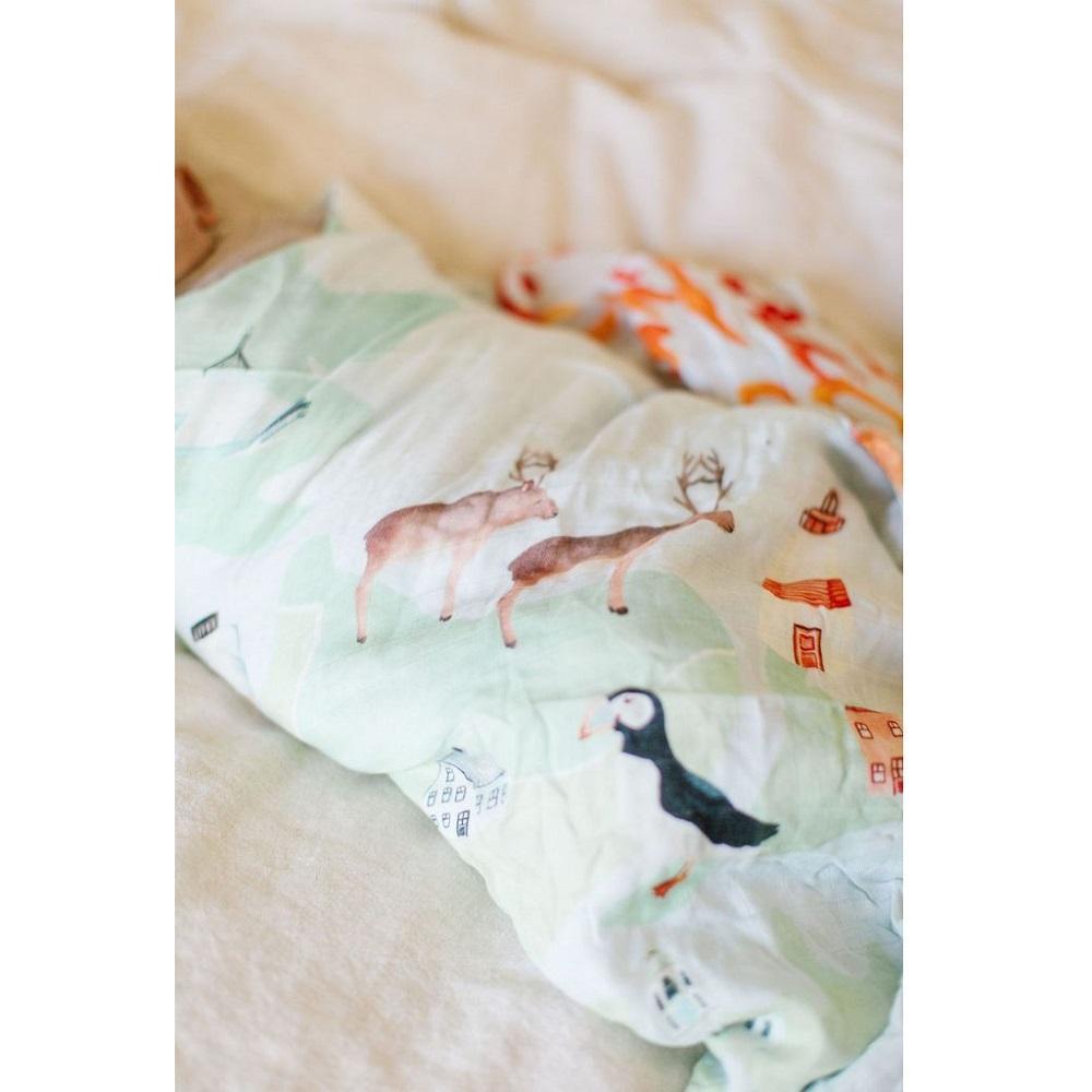 LouLou LOLLIPOP Muslin Single Swaddle (Canada)-Nursery-LouLou LOLLIPOP-027709 CA-babyandme.ca