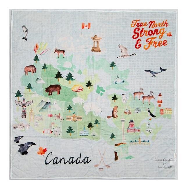 LouLou LOLLIPOP Muslin Single Swaddle (Canada)-Nursery-LouLou LOLLIPOP-027709 CA-babyandme.ca