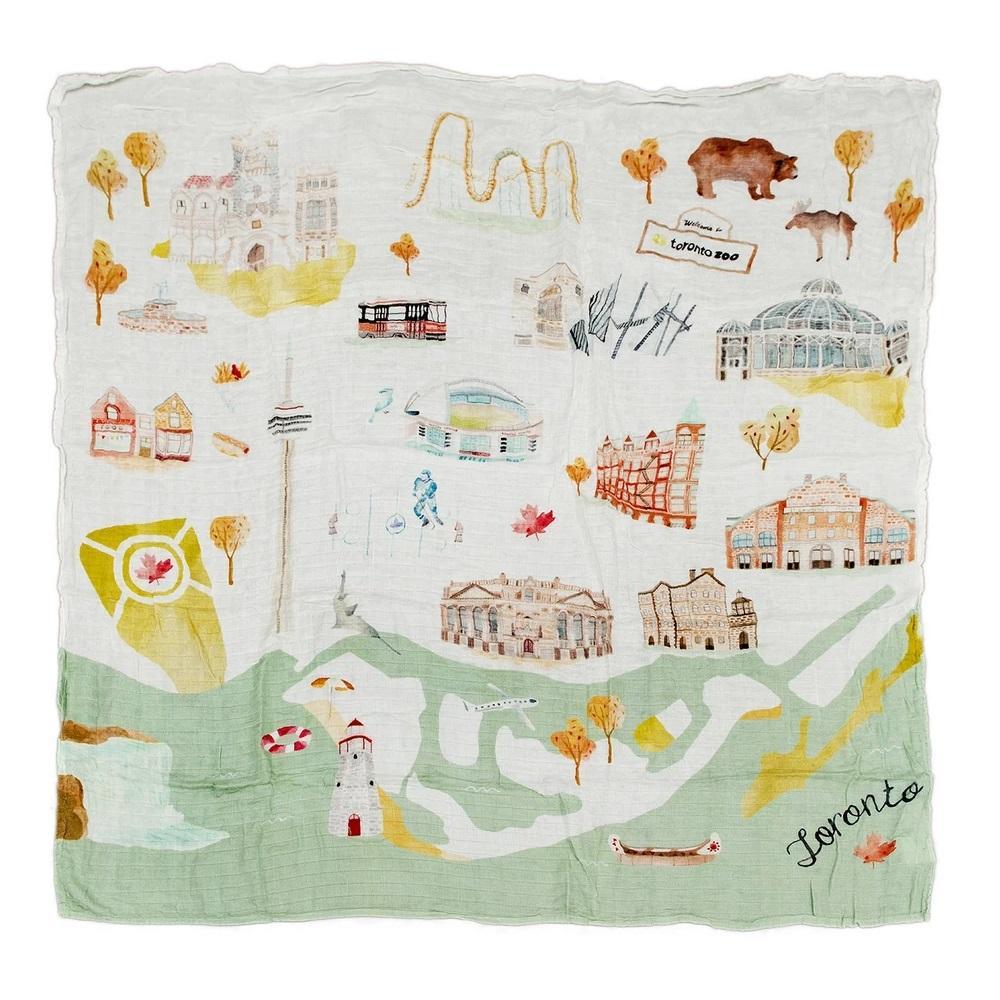 LouLou LOLLIPOP Muslin Single Swaddle (Toronto)-Nursery-LouLou LOLLIPOP-027709 TV-babyandme.ca