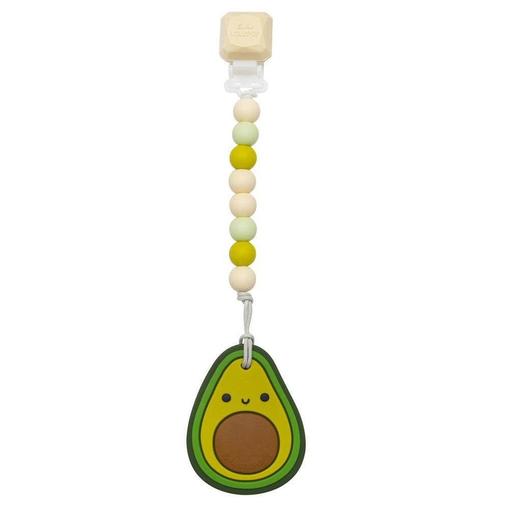 LouLou LOLLIPOP Teether Set (Avocado)-Health-LouLou LOLLIPOP-027559 AV-babyandme.ca