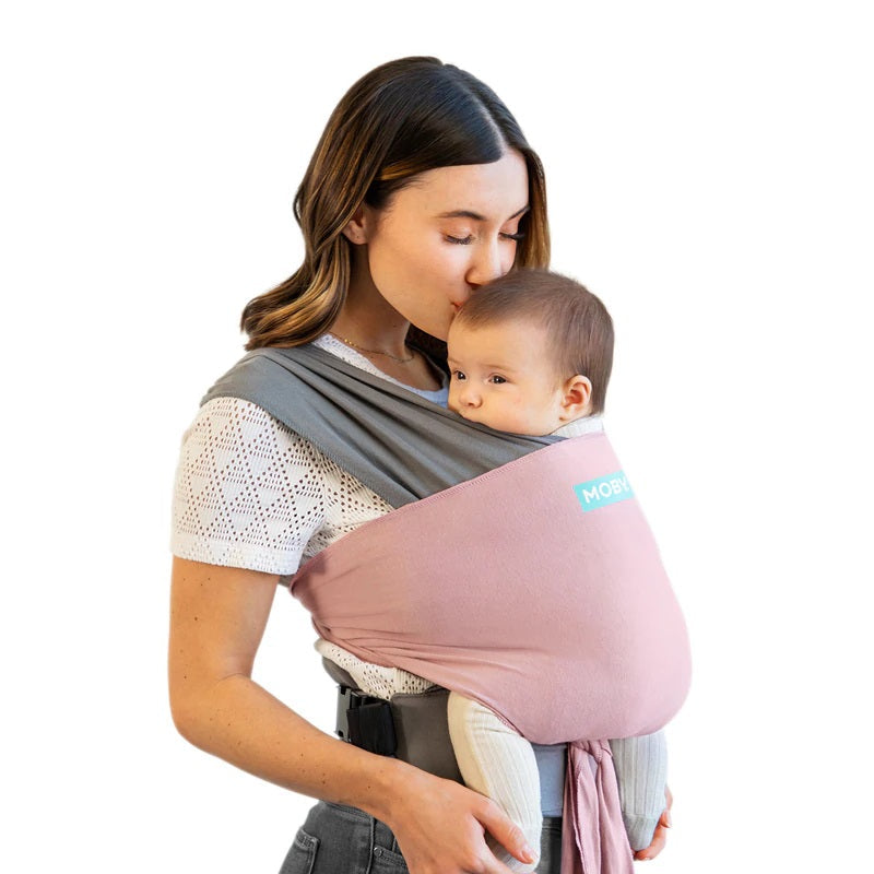 MOBY Easy-Wrap Carrier (Dusty Rose)-Gear-MOBY-030904 DR-babyandme.ca