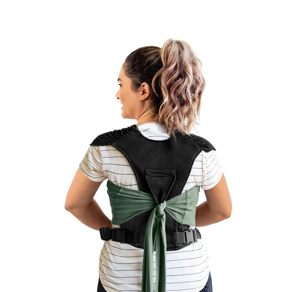 MOBY Easy-Wrap Carrier (Olive/Onyx)-Gear-MOBY-030904 OO-babyandme.ca