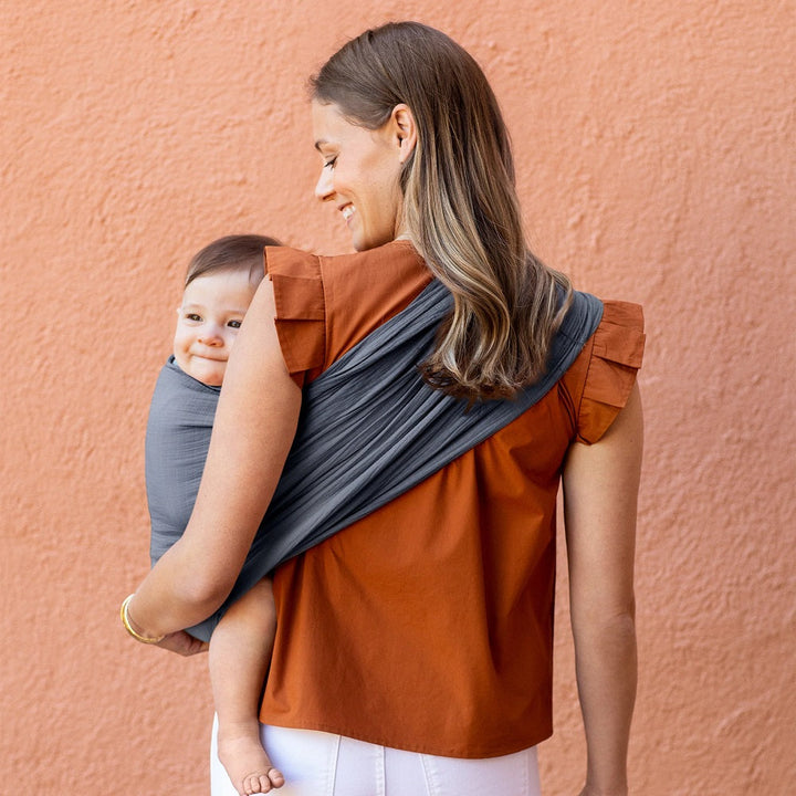 MOBY Ring Sling Double Gauze (Flint)-Gear-MOBY-026902 FL-babyandme.ca