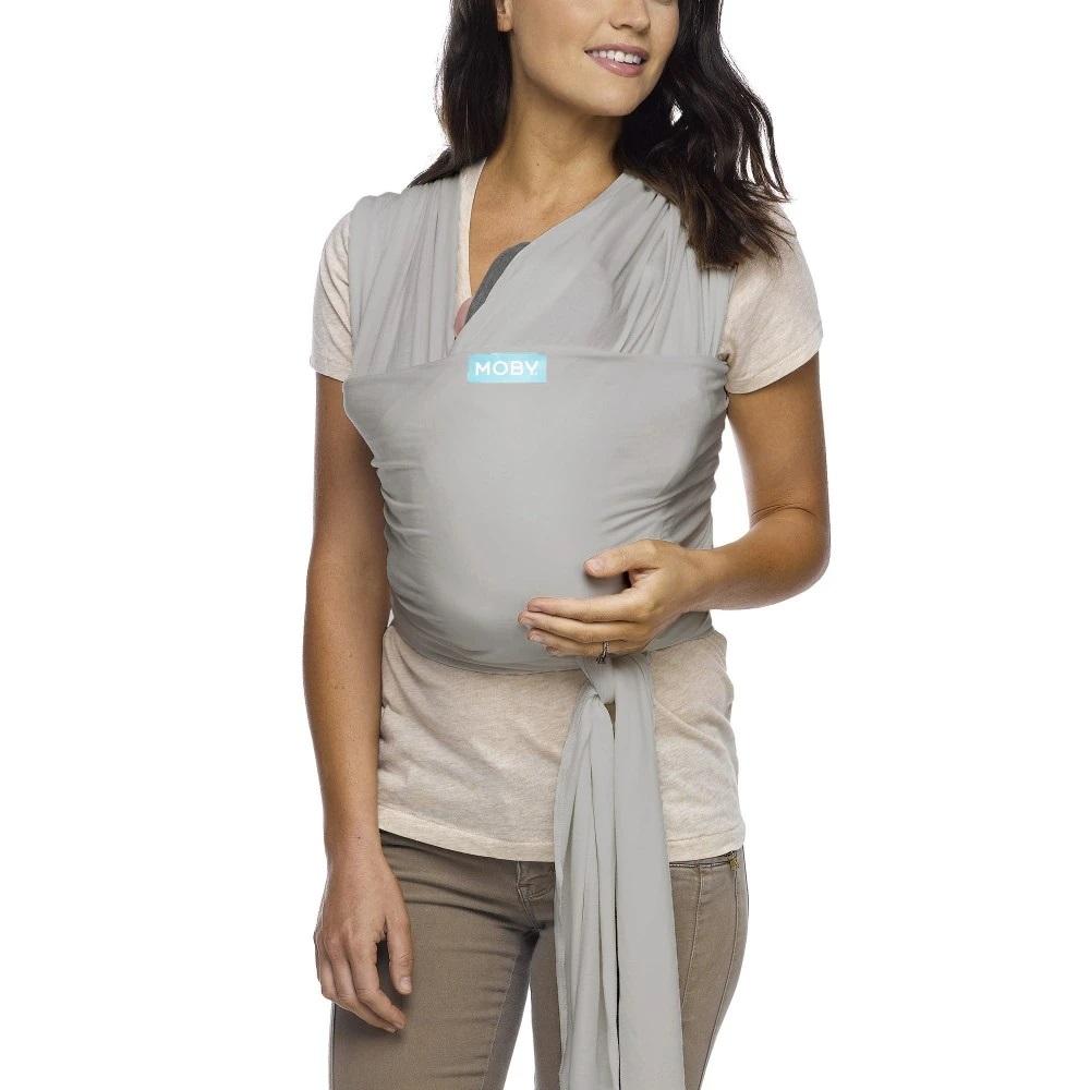 MOBY Wrap Classic (Stone Grey)-Gear-MOBY-010969 ST-babyandme.ca