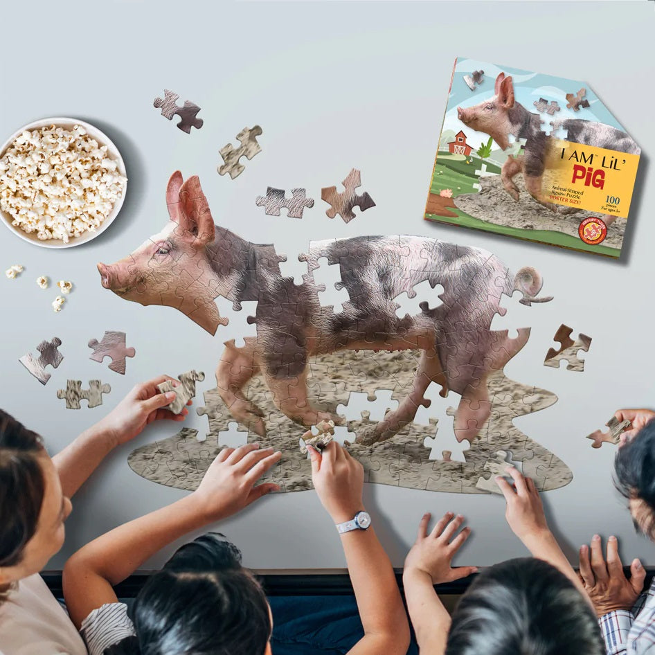 Madd Capp I AM LiL' 100-Piece Puzzle (Pig)-Toys & Learning-Madd Capp-031156 PG-babyandme.ca