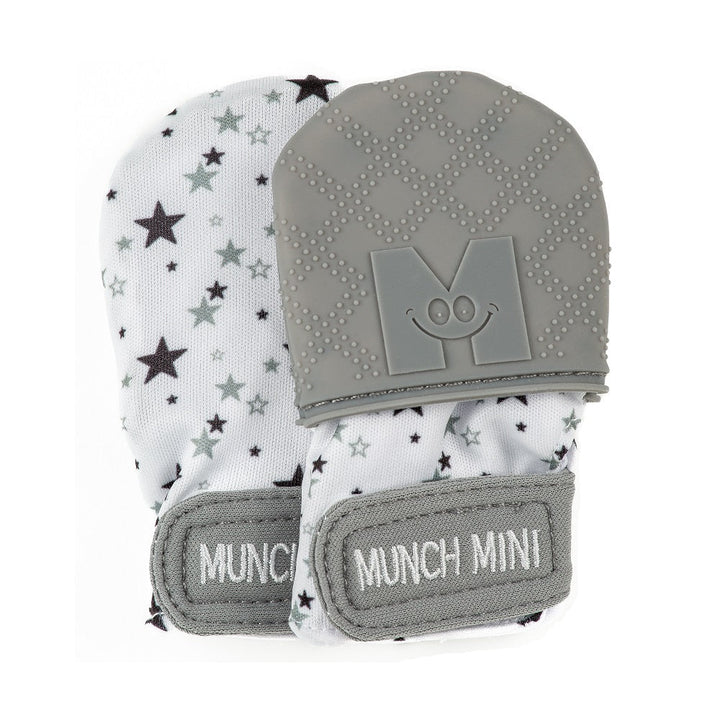 Malarkey Kids Munch Mini/Munch Mitt Combo (Grey Star)-Health-Malarkey Kids-030834 GS-babyandme.ca