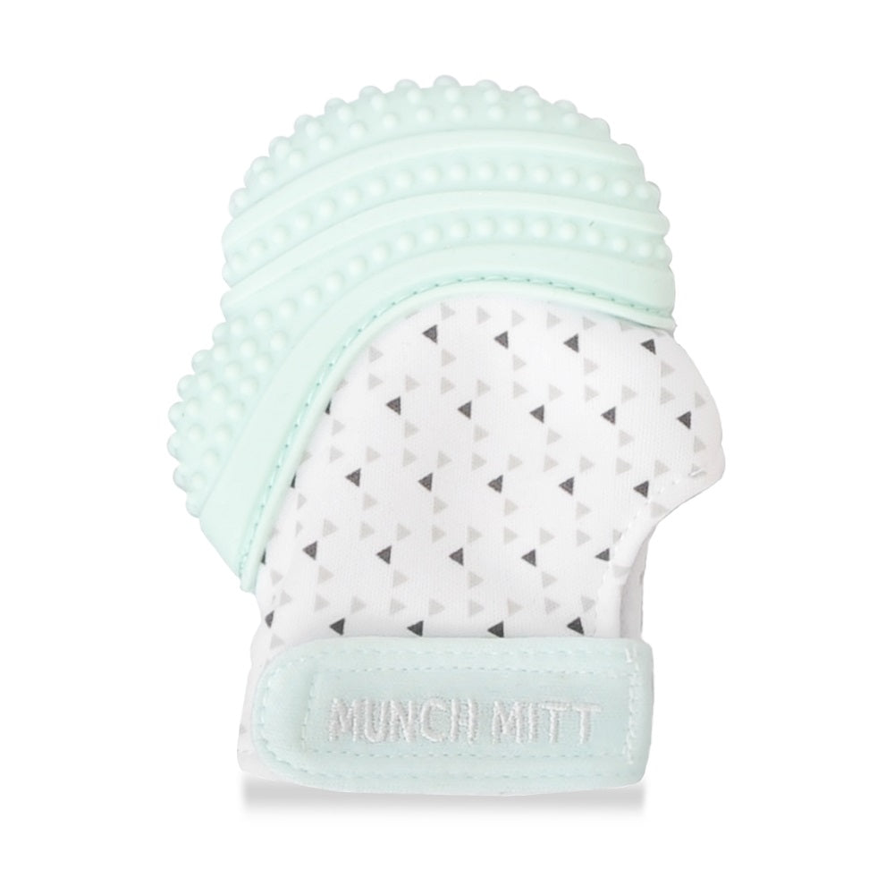 Malarkey Kids Munch Mini/Munch Mitt Combo (Mint Triangle)-Health-Malarkey Kids-030834 MT-babyandme.ca