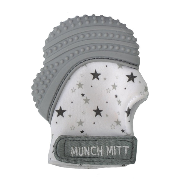 Malarkey Kids Munch Mitt (Grey Stars)-Health-Malarkey Kids-010343 GY-babyandme.ca