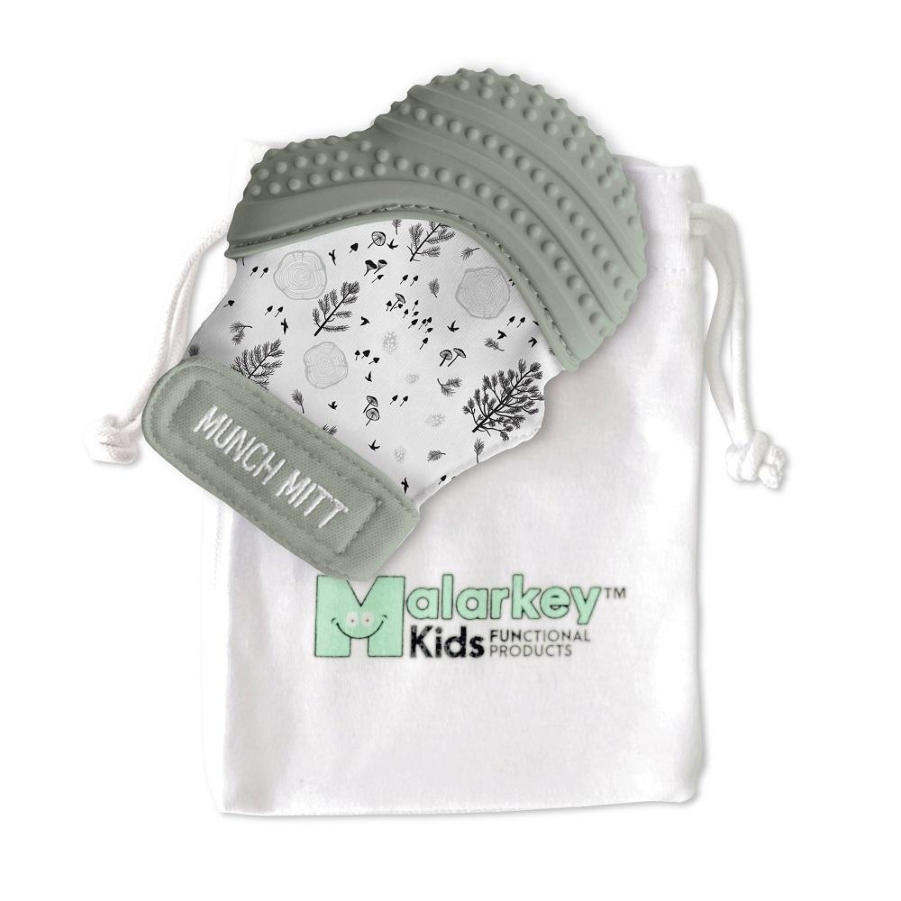 Malarkey Kids Munch Mitt (Sage Woods)-Health-Malarkey Kids-010343 SW-babyandme.ca