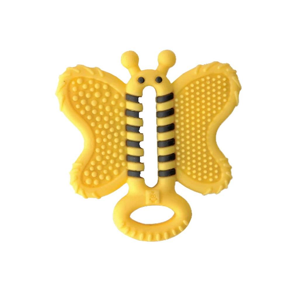 Malarkey Kids Toothbrush Teether (Bee)-Health-Malarkey Kids-030551 Bee-babyandme.ca