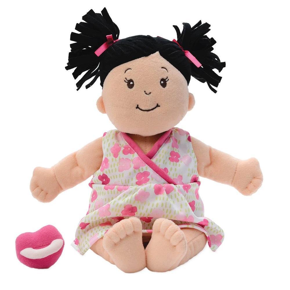 Manhattan Toy Baby Stella Peach Doll with Black Hair-Toys & Learning-Manhattan Toy-002173 Brun-babyandme.ca