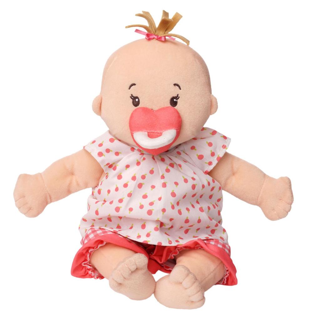 Manhattan Toy Baby Stella Peach Doll with Light Brown Hair-Toys & Learning-Manhattan Toy-002173 PBr-babyandme.ca