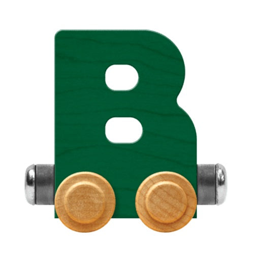 Maple Landmark Name Trains Bright Letter B-Toys & Learning-Maple Landmark-Green-002889 B GN-babyandme.ca