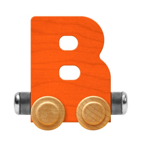 Maple Landmark Name Trains Bright Letter B-Toys & Learning-Maple Landmark-Orange-002889 B OR-babyandme.ca