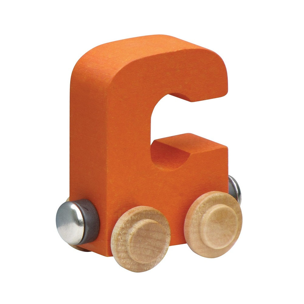 Maple Landmark Name Trains Bright Letter C-Toys & Learning-Maple Landmark-Orange-002889 C OR-babyandme.ca