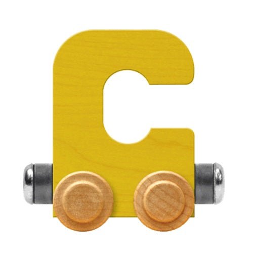 Maple Landmark Name Trains Bright Letter C-Toys & Learning-Maple Landmark-Yellow-002889 C YW-babyandme.ca