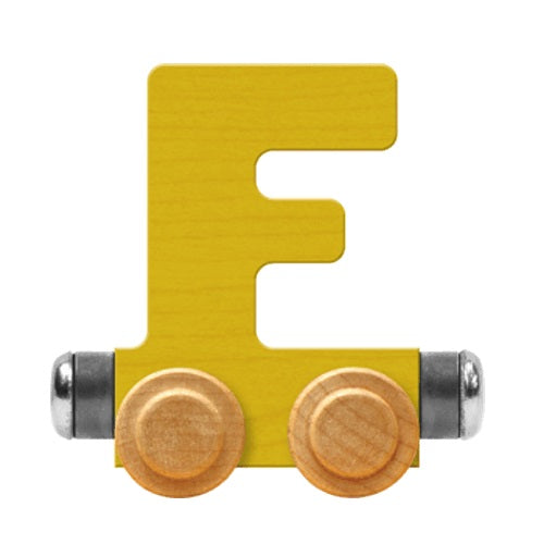 Maple Landmark Name Trains Bright Letter F-Toys & Learning-Maple Landmark-Yellow-002889 F YW-babyandme.ca