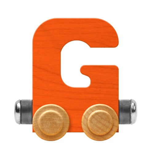 Maple Landmark Name Trains Bright Letter G-Toys & Learning-Maple Landmark-Orange-002889 G OR-babyandme.ca