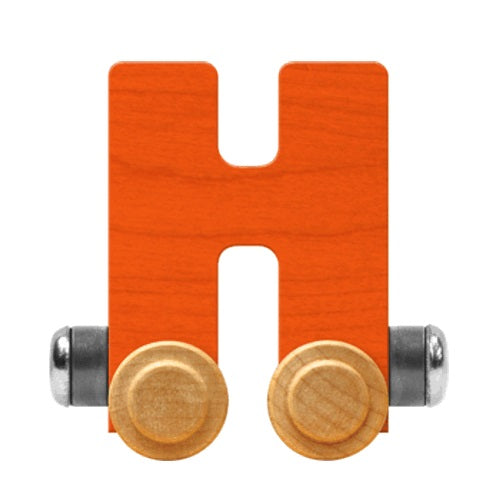 Maple Landmark Name Trains Bright Letter H-Toys & Learning-Maple Landmark-Orange-002889 H OR-babyandme.ca