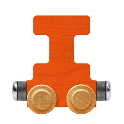 Maple Landmark Name Trains Bright Letter I-Toys & Learning-Maple Landmark-Orange-002889 i OR-babyandme.ca