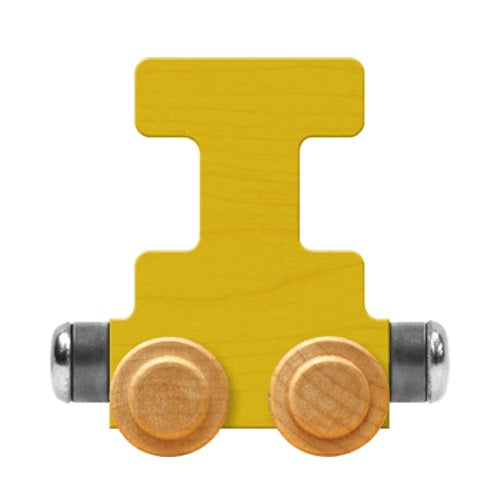 Maple Landmark Name Trains Bright Letter I-Toys & Learning-Maple Landmark-Yellow-002889 i YW-babyandme.ca