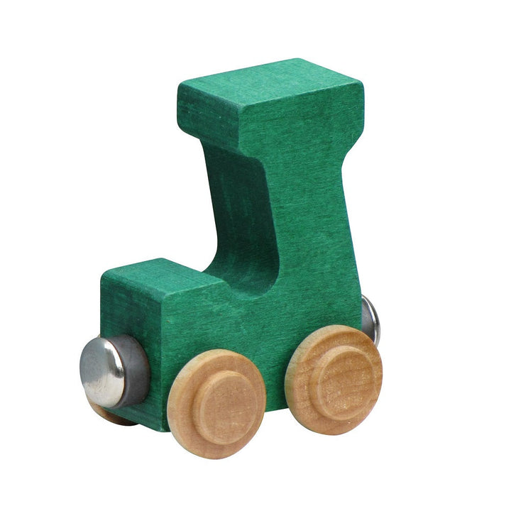 Maple Landmark Name Trains Bright Letter J-Toys & Learning-Maple Landmark-Green-002889 J GN-babyandme.ca