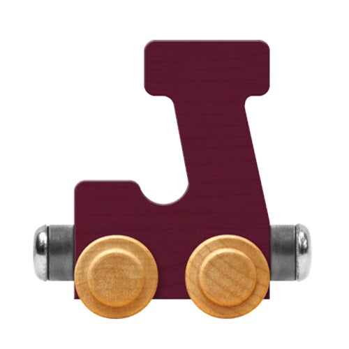 Maple Landmark Name Trains Bright Letter J-Toys & Learning-Maple Landmark-Purple-002889 J PU-babyandme.ca