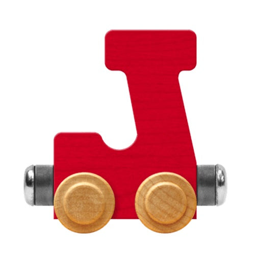 Maple Landmark Name Trains Bright Letter J-Toys & Learning-Maple Landmark-Red-002889 J RD-babyandme.ca