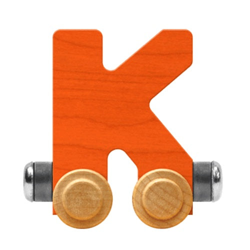 Maple Landmark Name Trains Bright Letter K-Toys & Learning-Maple Landmark-Orange-002889 K OR-babyandme.ca